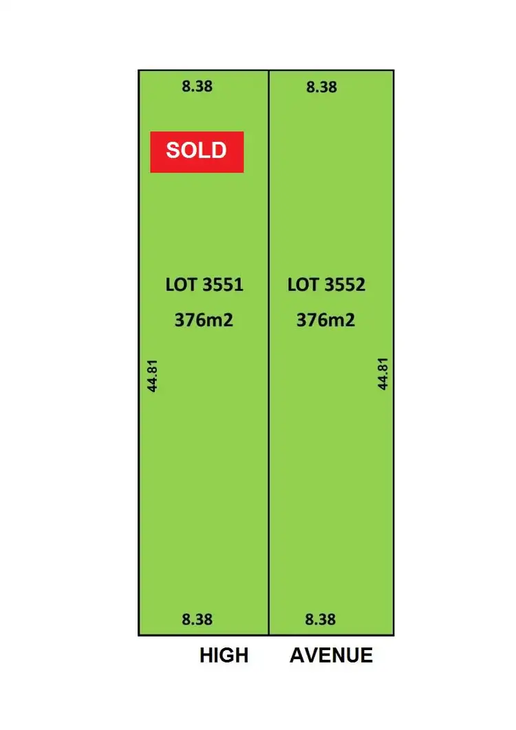 Main view of Homely land listing, Lt 3552 3A High Avenue, Clearview SA 5085