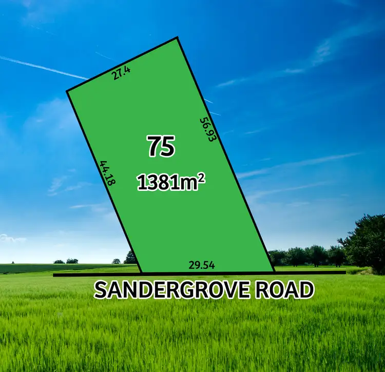 Main view of Homely land listing, 75 Sandergrove Road, Strathalbyn SA 5255