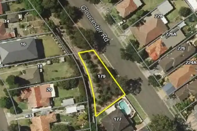 Main view of Homely land listing, 179 Gloucester Road, Hurstville NSW 2220