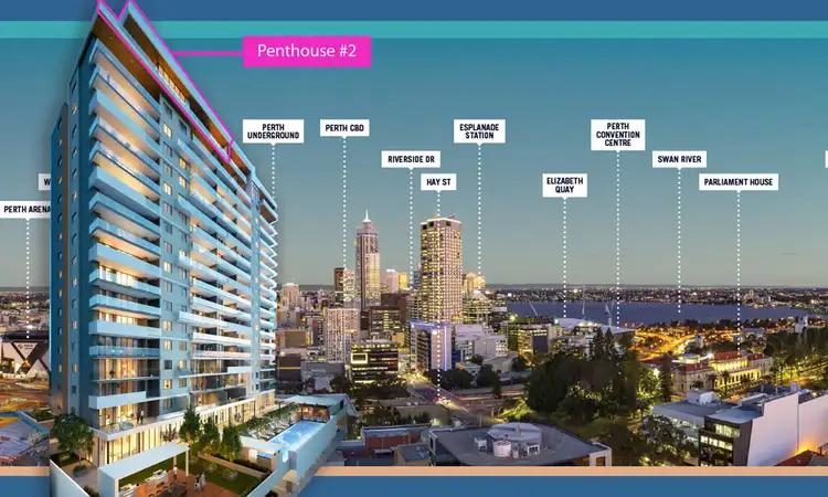 Main view of Homely apartment listing, Penthouse 659 Murray Street, West Perth WA 6005