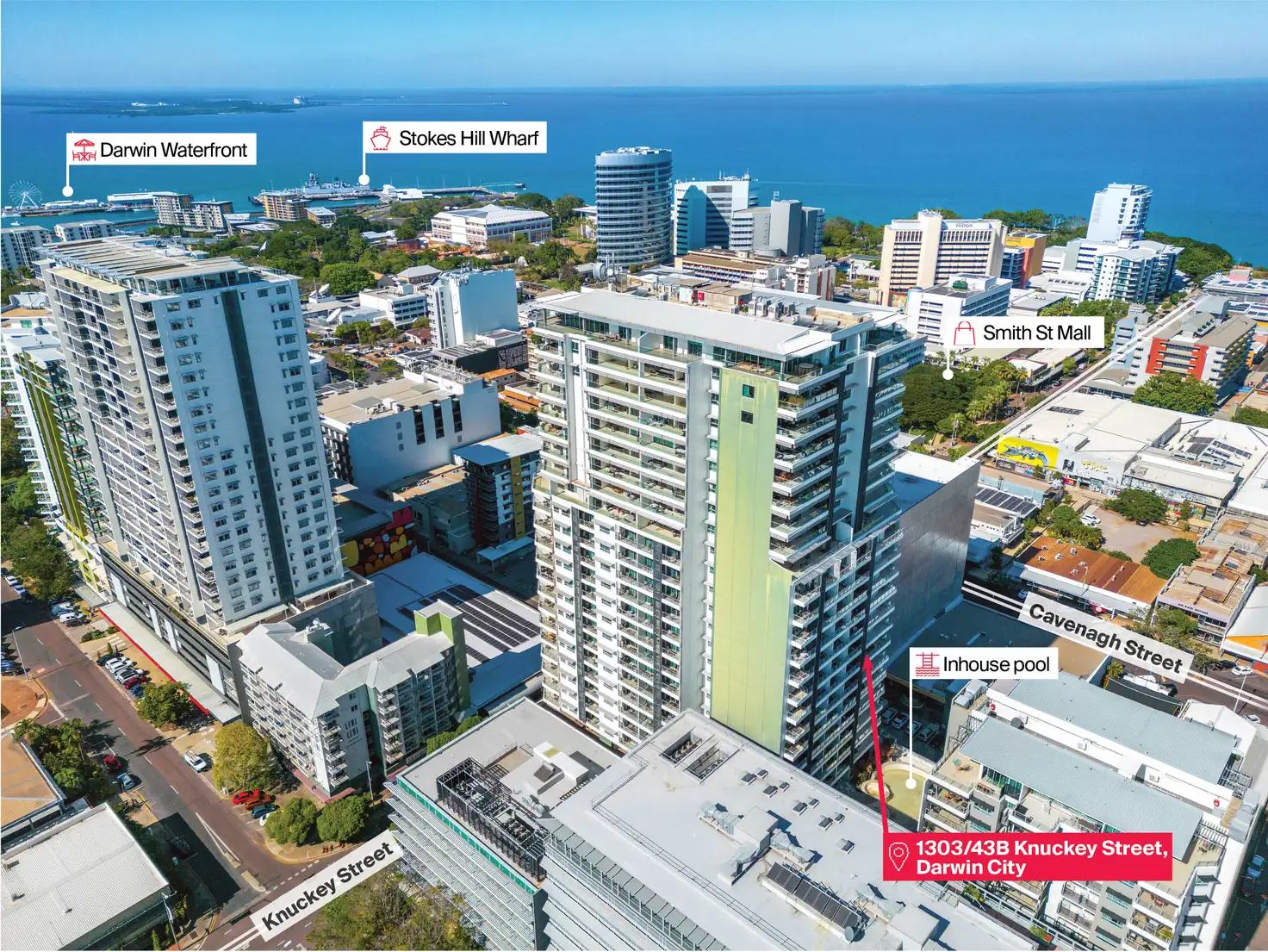 Main view of Homely apartment listing, 1303/43B Knuckey Street, Darwin City NT 800