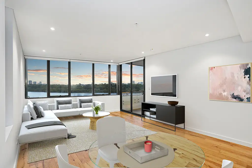 Main view of Homely apartment listing, Ella 603/10 Hilly Street 'Majors Bay', Mortlake NSW 2137