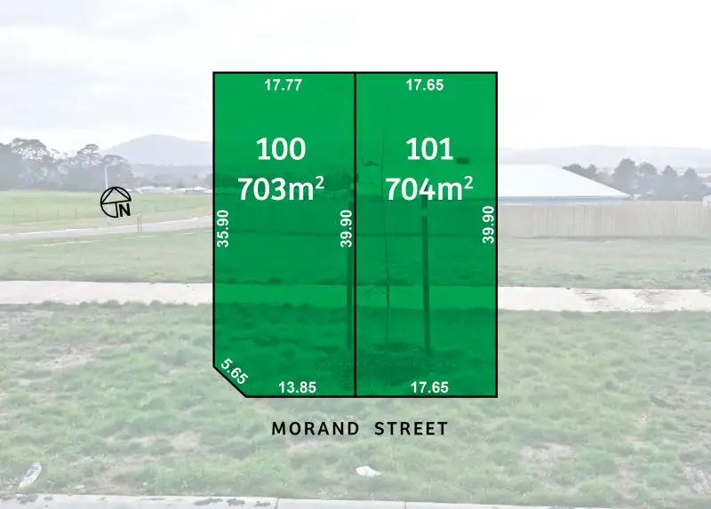 Main view of Homely land listing, Lots 100 & 101 Morand Street, Gisborne VIC 3437