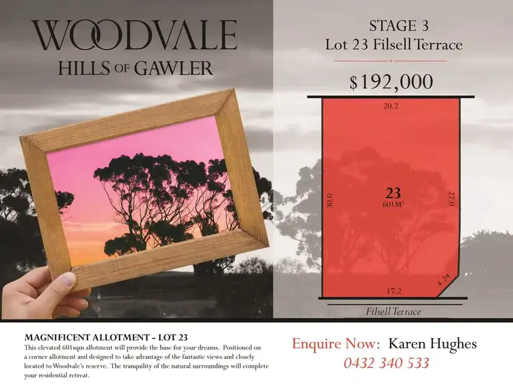 Main view of Homely land listing, Lot 23 Filsell Terrace, Gawler South SA 5118