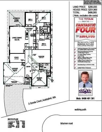 Second view of Homely land listing, 3 Goode Court, Australind WA 6233