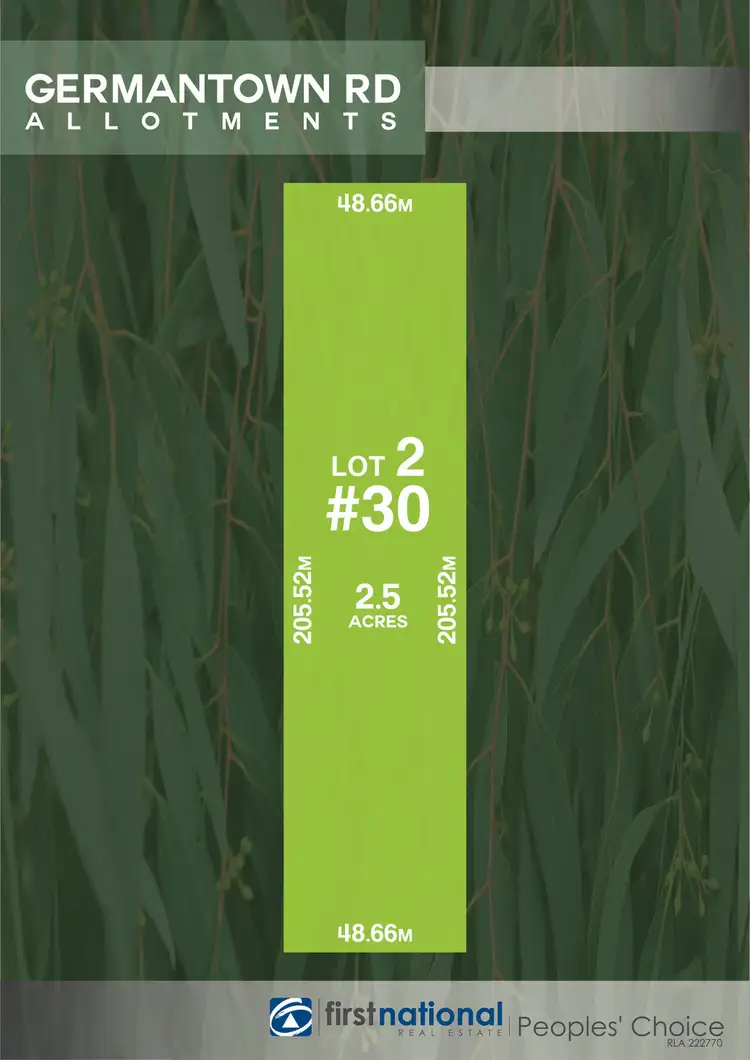 Lot 2, 30 Germantown Road, Lewiston SA 5501