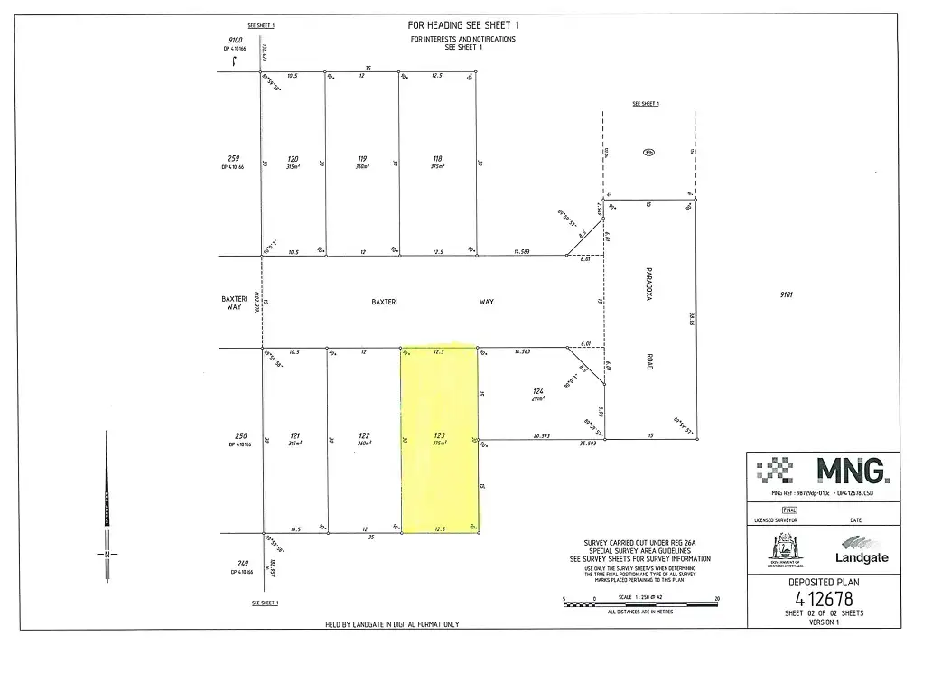 Main view of Homely land listing, 123 Baxteri Way, Hammond Park WA 6164