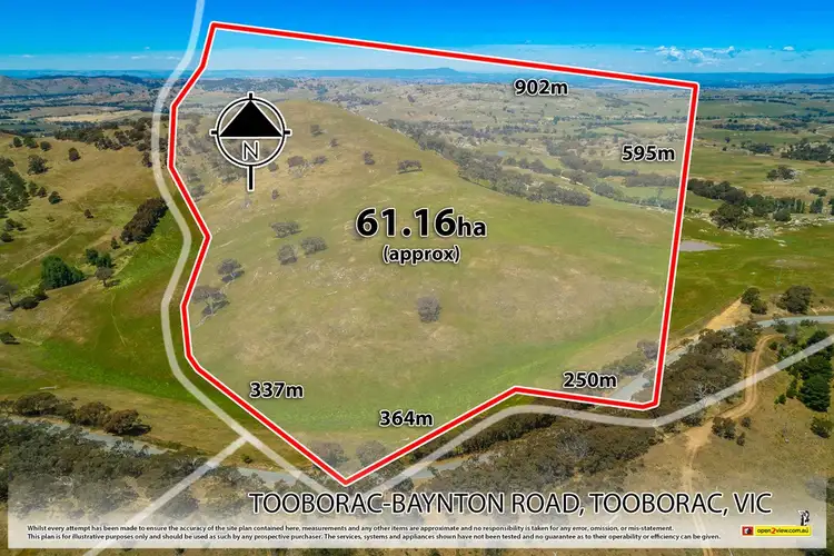 Main view of Homely land listing, 410 Tooborac-Baynton Rd, Tooborac VIC 3522