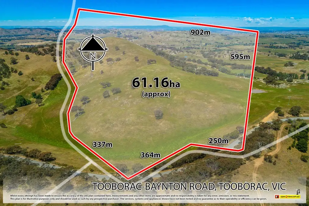 Main view of Homely land listing, 410 Tooborac-Baynton Rd, Tooborac VIC 3522