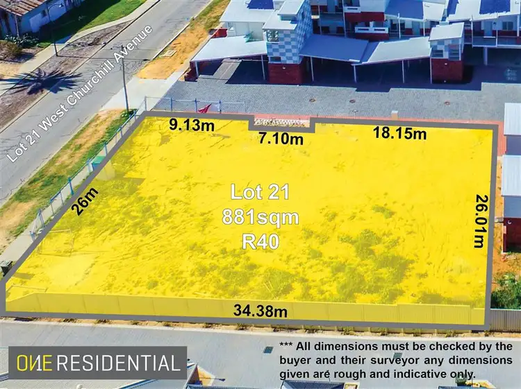 Main view of Homely land listing, Lot 21/70 West Churchill Avenue, Munster WA 6166