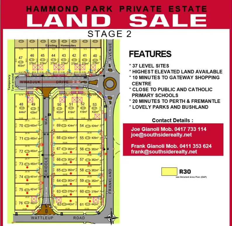 Main view of Homely land listing, 57 Frankland Avenue, Hammond Park WA 6164