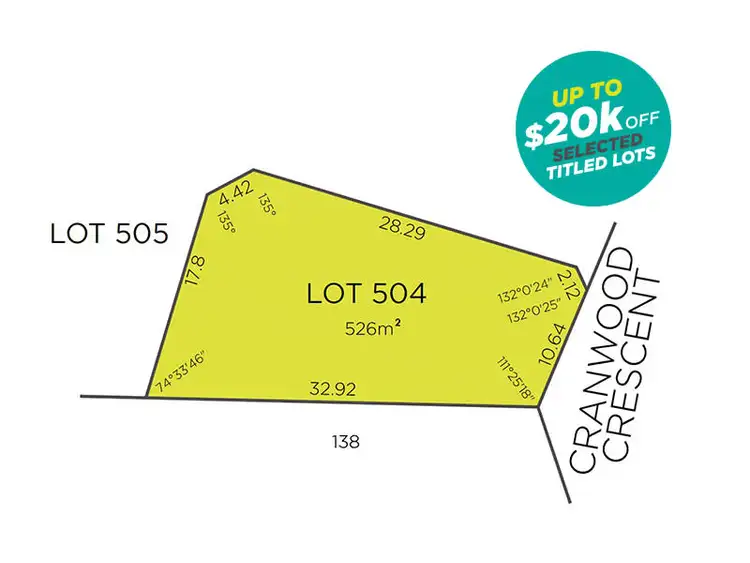 Main view of Homely land listing, 28 Cranwood Crescent, Viveash WA 6056