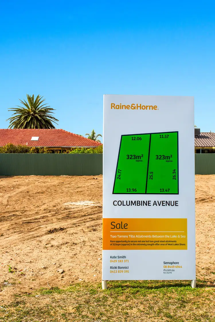 Main view of Homely land listing, 16a Columbine Avenue, West Lakes Shore SA 5020
