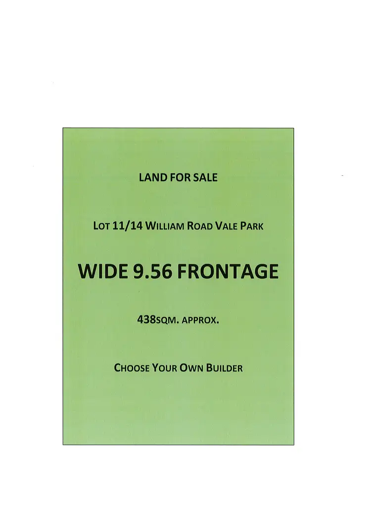 Lot 11/14 William Road, Vale Park SA 5081