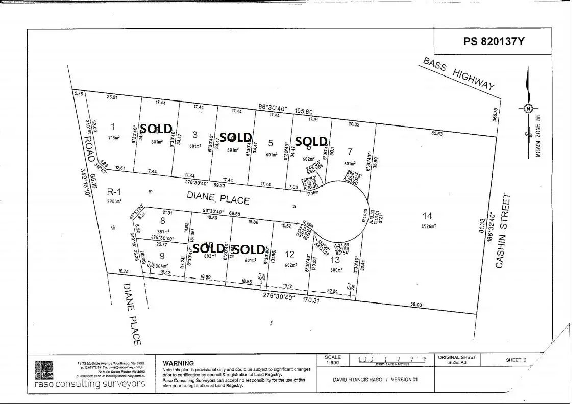 Main view of Homely land listing, Lot 6 Diane Place, Inverloch VIC 3996