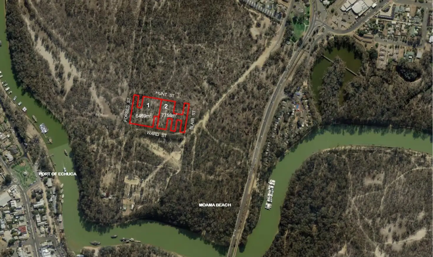Main view of Homely land listing, Lots 1 & 2 Ward Street, Moama NSW 2731