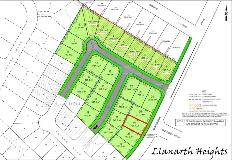 Main view of Homely land listing, Lot 26 Westbourne Drive, Llanarth NSW 2795