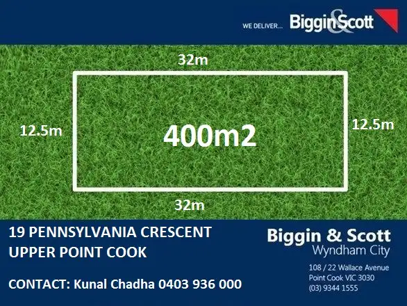 Main view of Homely land listing, 19 Pennsylvania Crescent, Point Cook VIC 3030