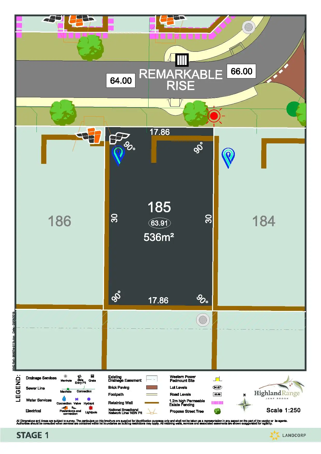Main view of Homely land listing, Lot 185 Remarkable Rise, Jane Brook WA 6056