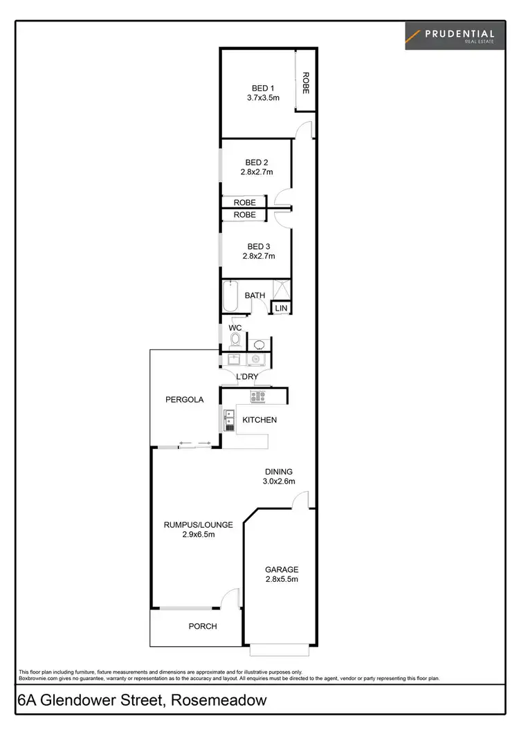 Second view of Homely semi-detached listing, 6A Glendower Street, Rosemeadow NSW 2560