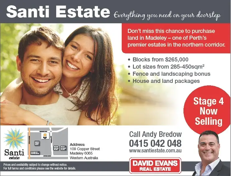 Lot 292 Santi Estate, Madeley WA 6065