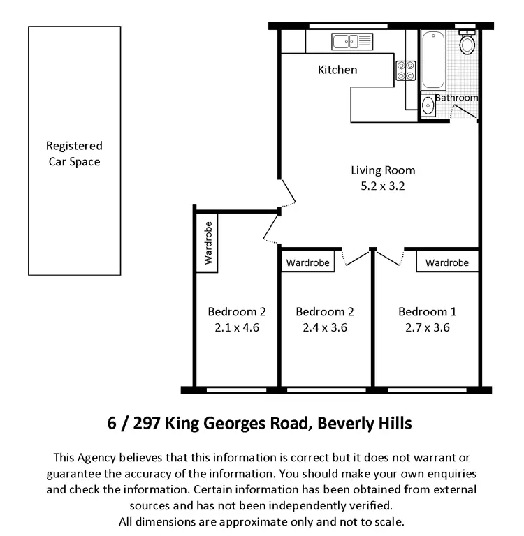 Second view of Homely unit listing, 6/297 King Georges Road, Roselands NSW 2196