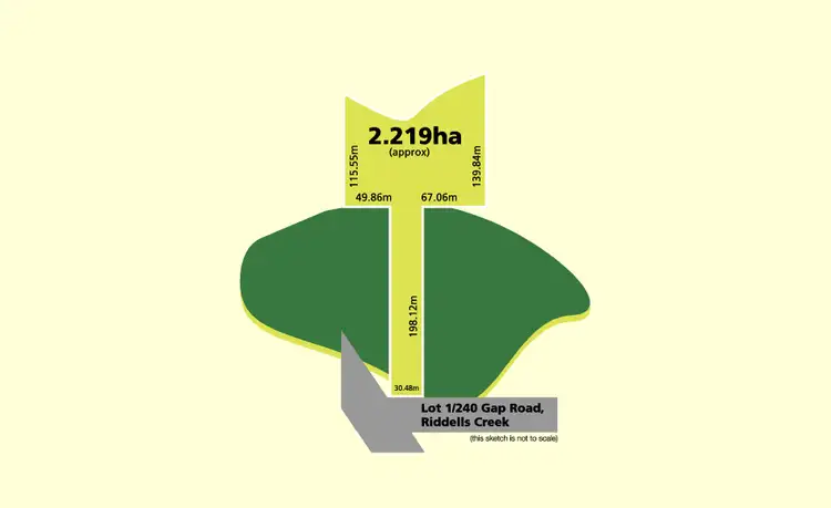 Main view of Homely land listing, 240 (Lot 1) Gap Road, Riddells Creek VIC 3431