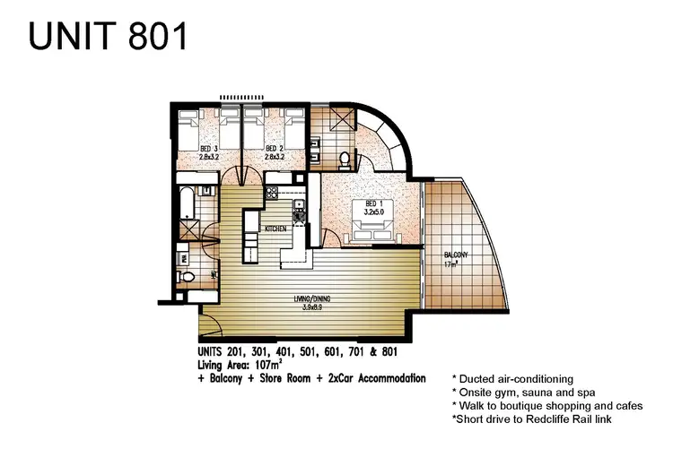 Second view of Homely unit listing, 801/81 Sutton Street, Redcliffe QLD 4020