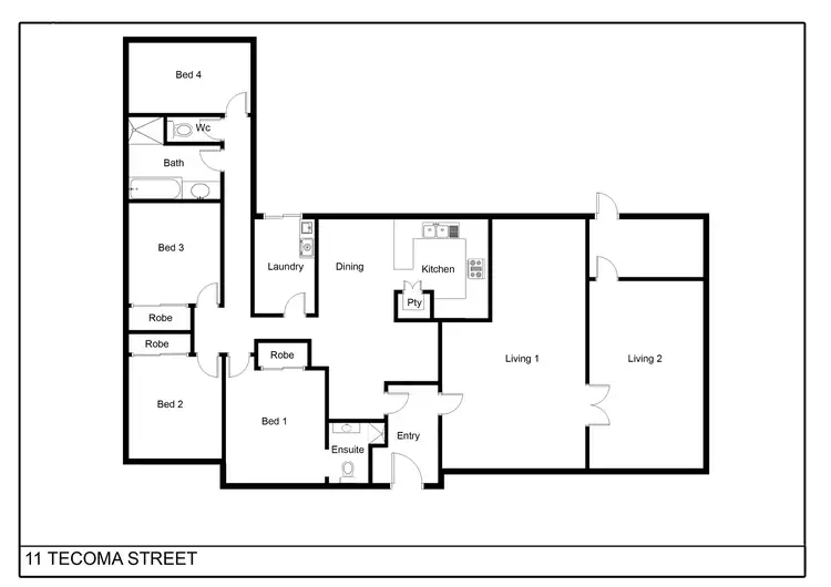 Third view of Homely house listing, 11 Tecoma Street, Leeton NSW 2705