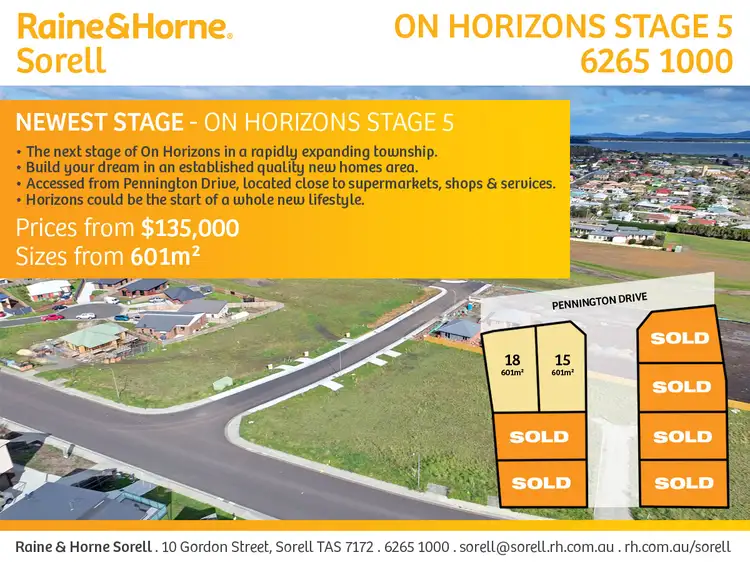 Lot 18 On Horizons (Dubbs and Co Drive), Sorell TAS 7172