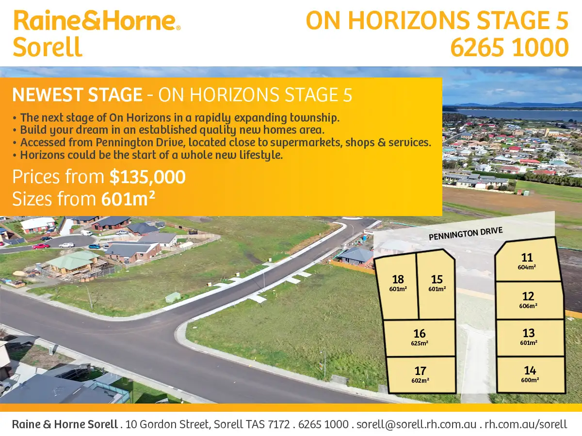 Main view of Homely land listing, Lot 12 On Horizons (Dubbs and Co Drive), Sorell TAS 7172