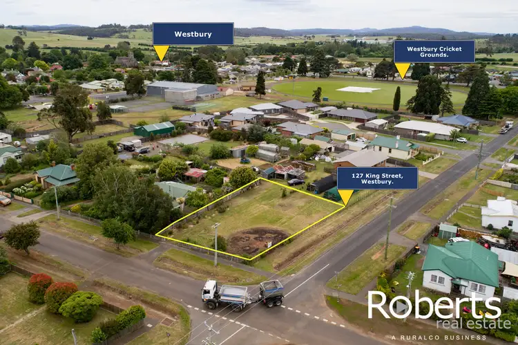 Main view of Homely land listing, 127 King Street, Westbury TAS 7303