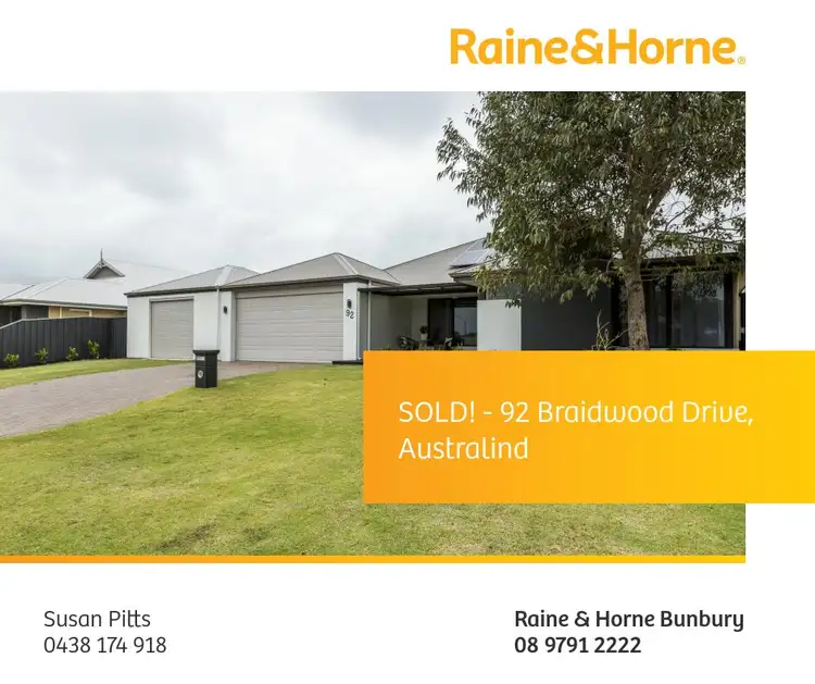 Main view of Homely house listing, 92 Braidwood Drive, Australind WA 6233