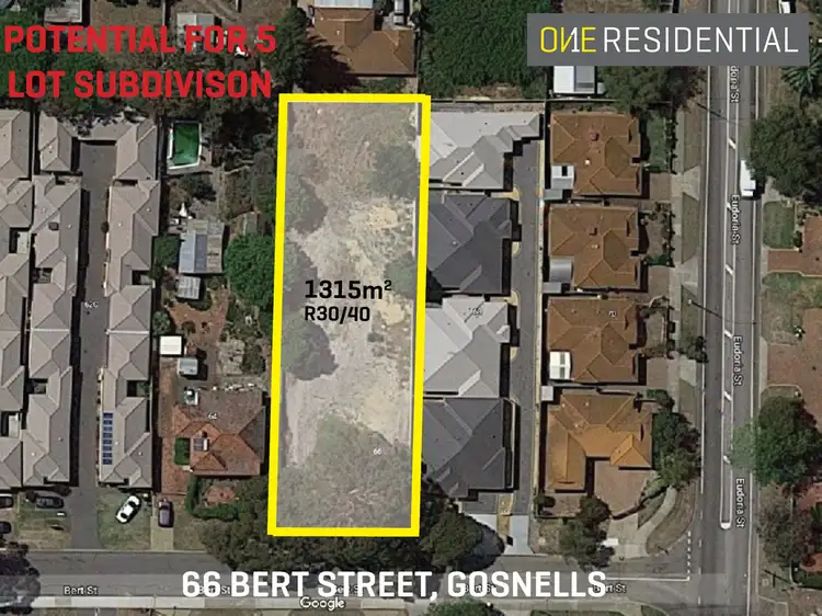 Main view of Homely land listing, 66 Bert Street, Gosnells WA 6110