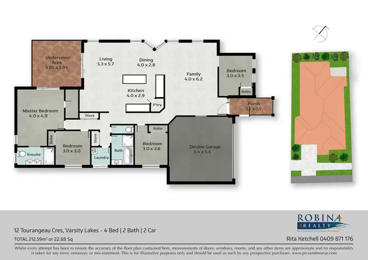 Second view of Homely house listing, 12 Tourangeau Crescent, Varsity Lakes QLD 4227