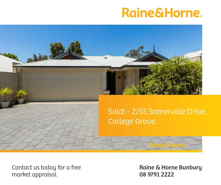 Main view of Homely unit listing, 2/55 Somerville Drive, College Grove WA 6230