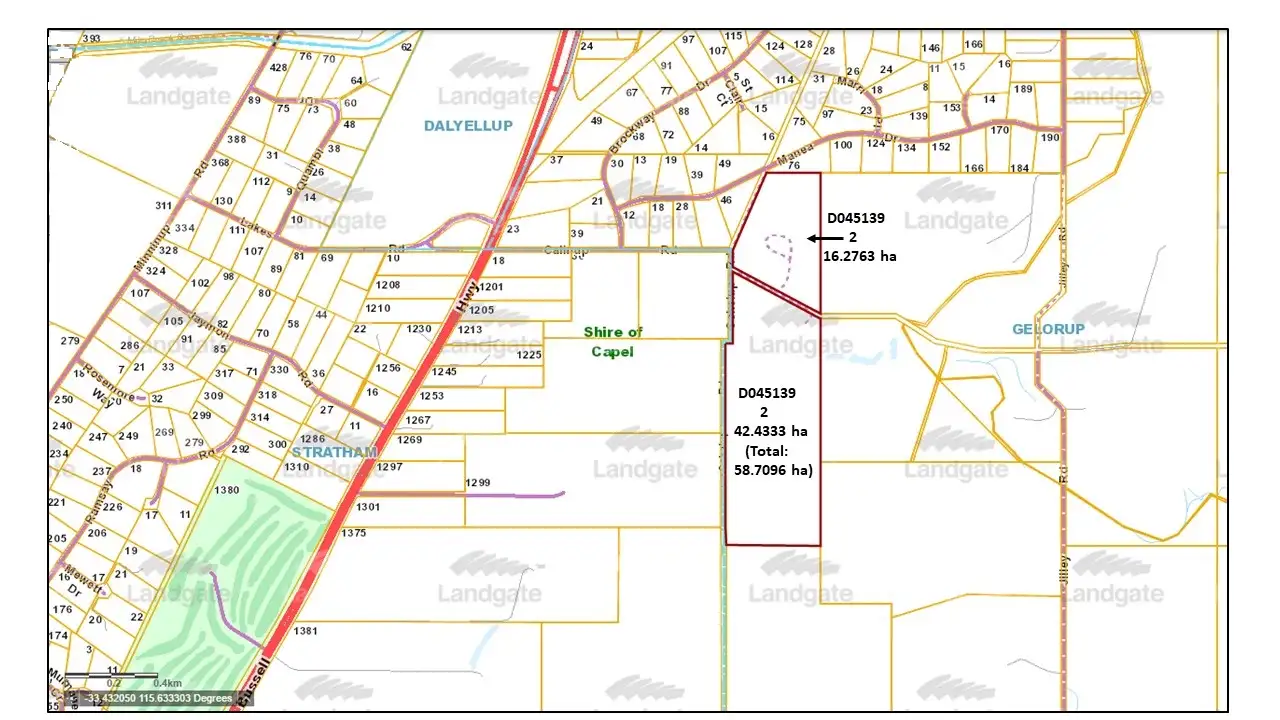 Main view of Homely rural property listing, Lot 2 Calinup Road, Gelorup WA 6230