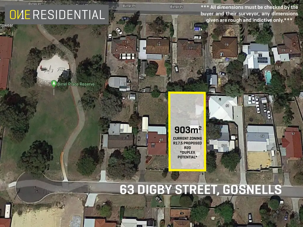 Main view of Homely land listing, 63 Digby Street, Gosnells WA 6110