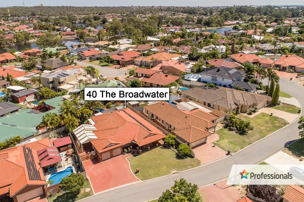 Main view of Homely house listing, 40 The Broadwater, Ballajura WA 6066