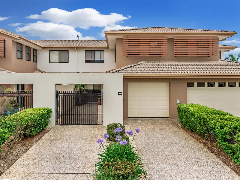 Main view of Homely townhouse listing, 103/136 Palm Meadows Drive, Carrara QLD 4211