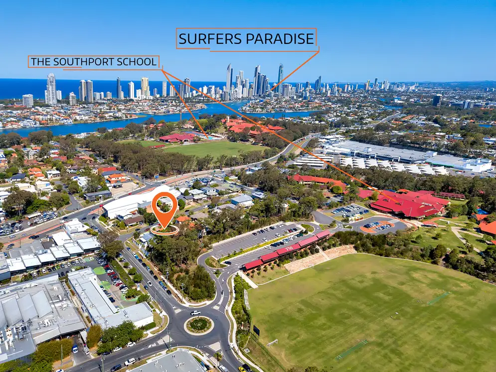 Main view of Homely semi-detached listing, 1/14 College Avenue, Southport QLD 4215