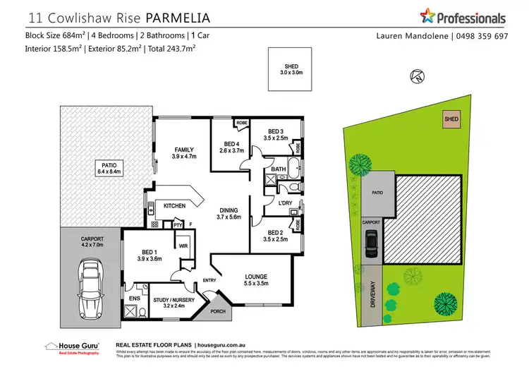 Second view of Homely house listing, 11 Cowlishaw Rise, Parmelia WA 6167