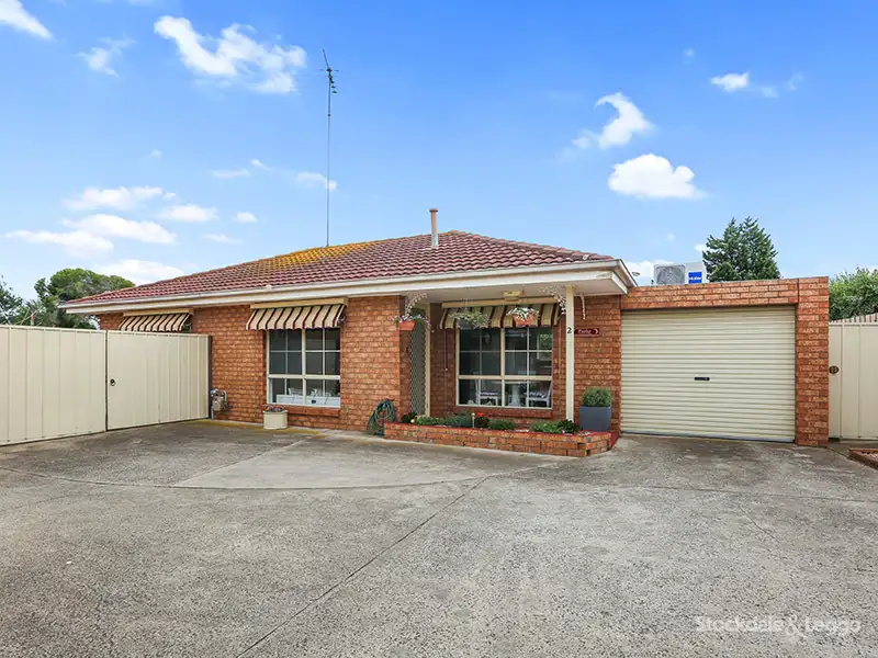 Main view of Homely unit listing, 2/6 Harvard Crt, Whittington VIC 3219