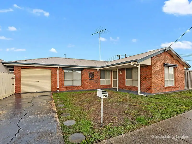 Main view of Homely townhouse listing, 1/58 Coleraine Crescent, Corio VIC 3214