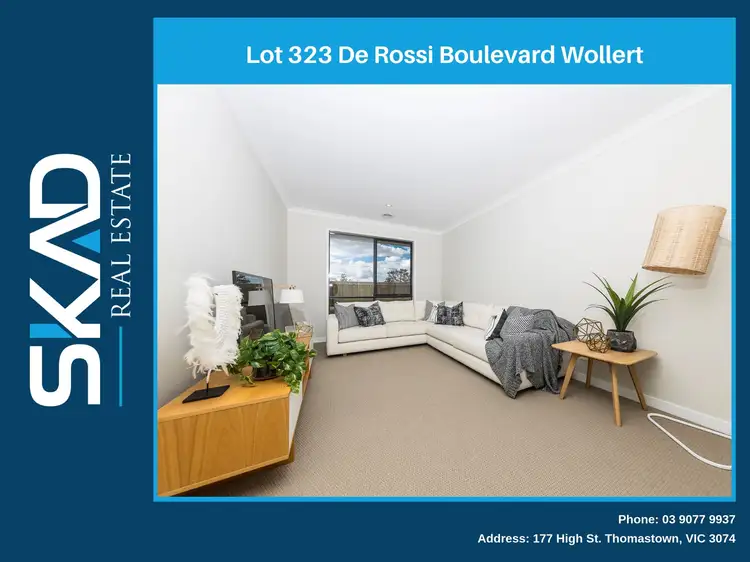 Main view of Homely house listing, Lot 323 De Rossi Boulevard, Wollert VIC 3750