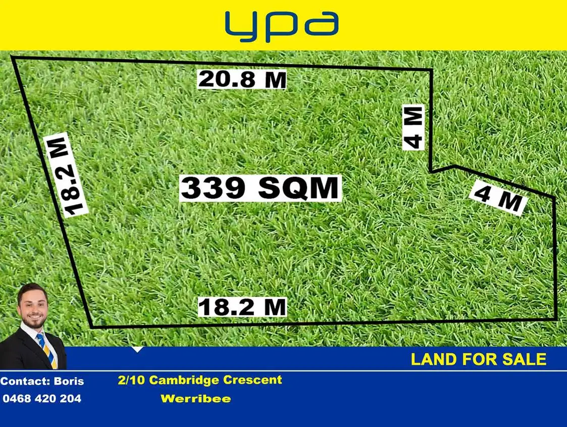 Main view of Homely land listing, 2/10 Cambridge Crescent, Werribee VIC 3030