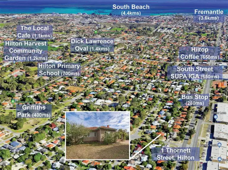 Second view of Homely house listing, 1 Thornett Street, Hilton WA 6163