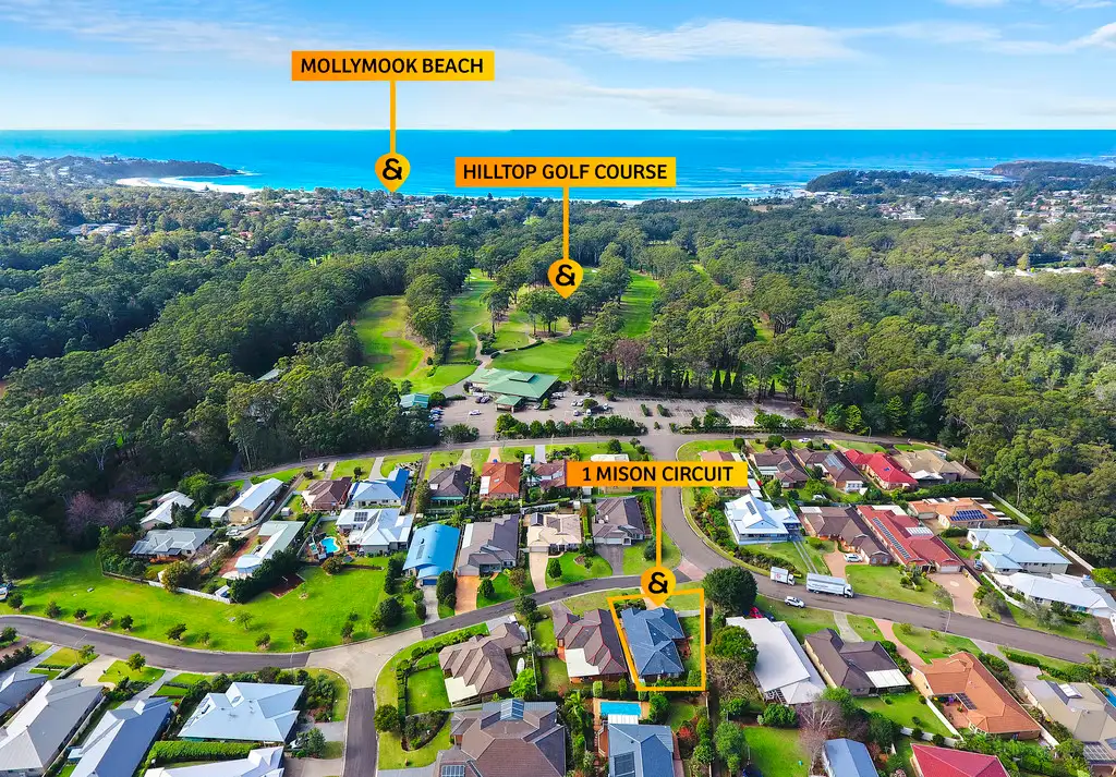 Main view of Homely house listing, 1 Mison Circuit, Mollymook Beach NSW 2539