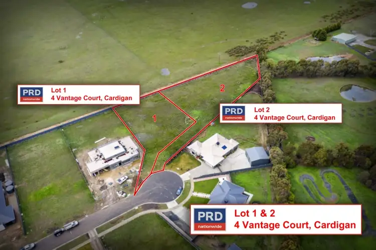 Main view of Homely land listing, Lot 1 - 4 Vantage Crt, Cardigan VIC 3352