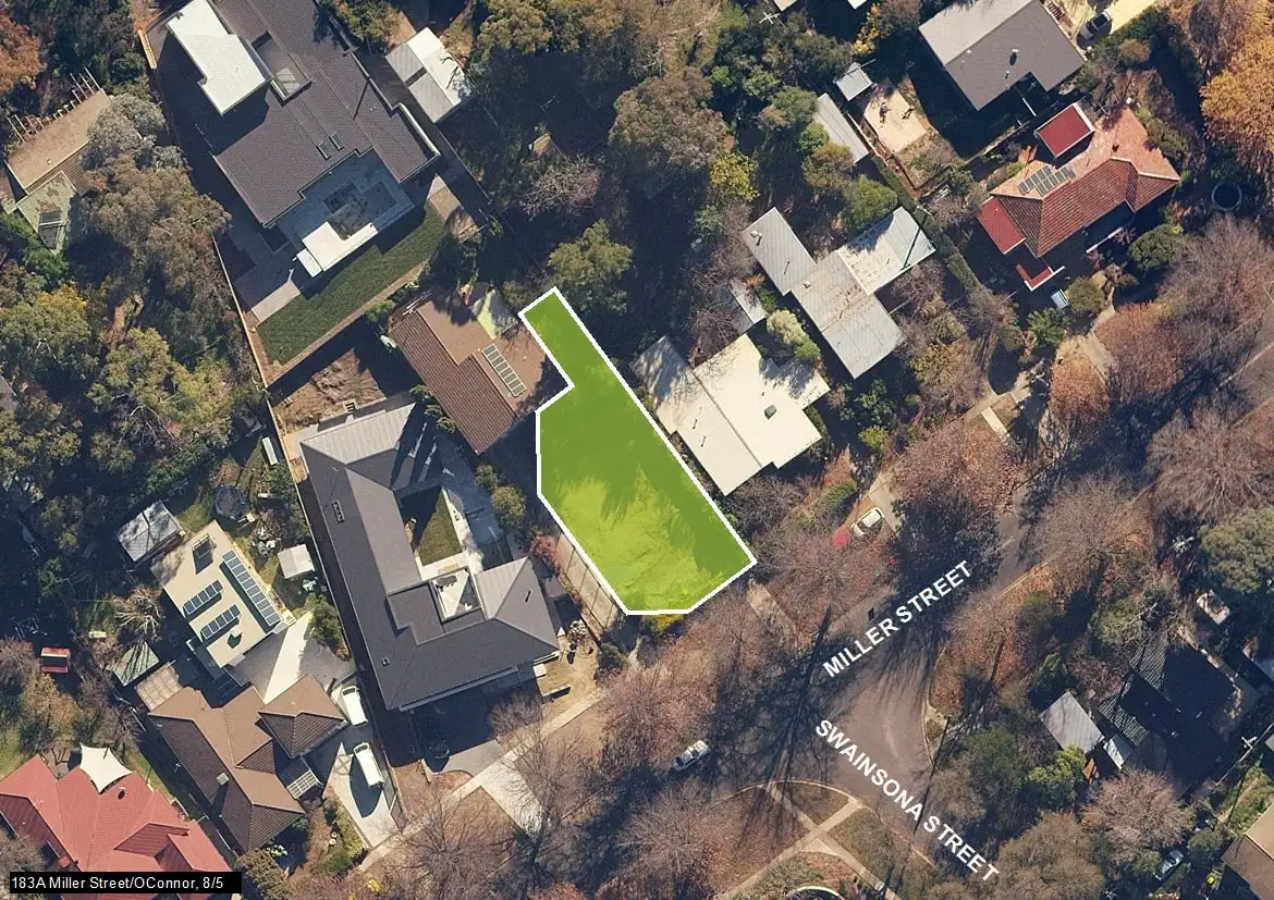 Main view of Homely land listing, 183A Miller Street, O'connor ACT 2602